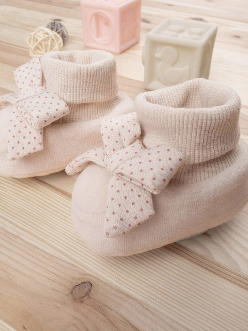 Sapatos de algodão orgânico chenille para bebé - Prénatal