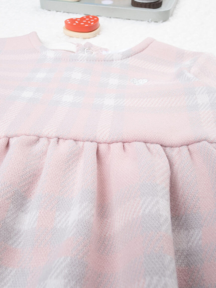 Vestido de inverno de menina rosa - Prénatal
