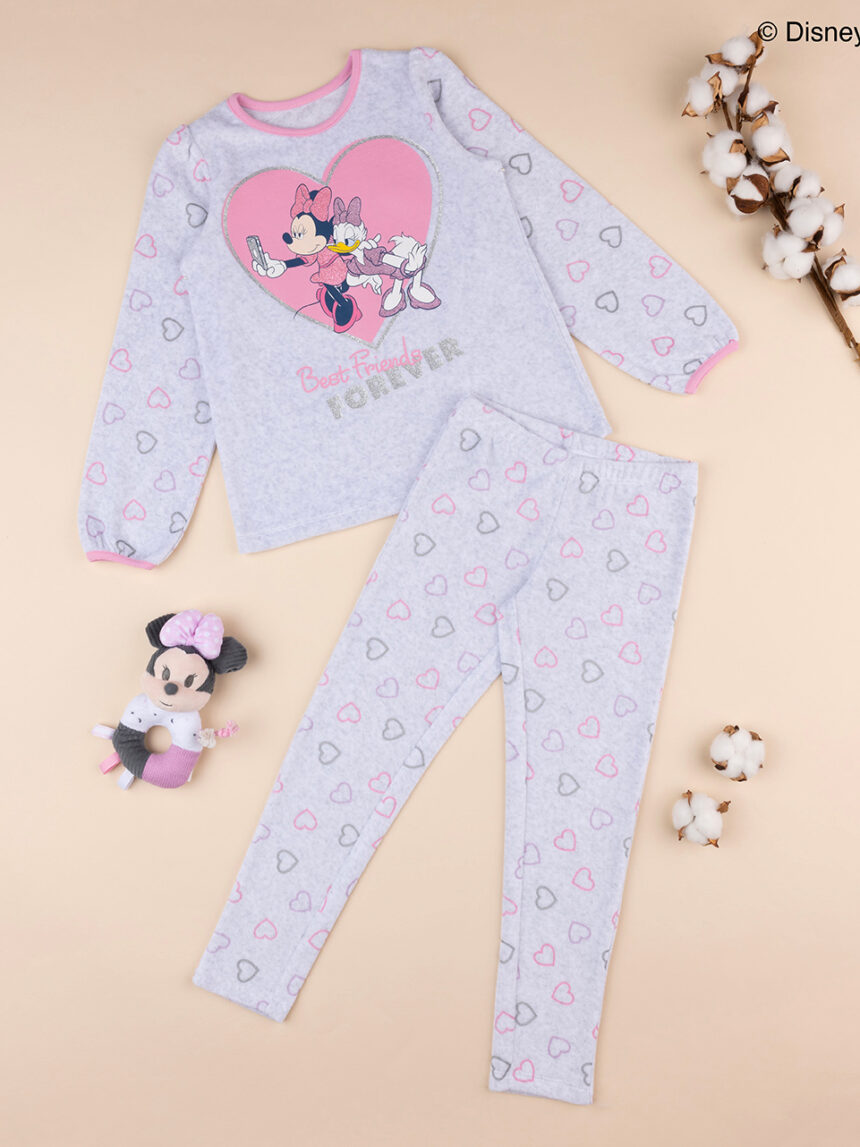 Pijama de chenille de menina "minnie - Prénatal