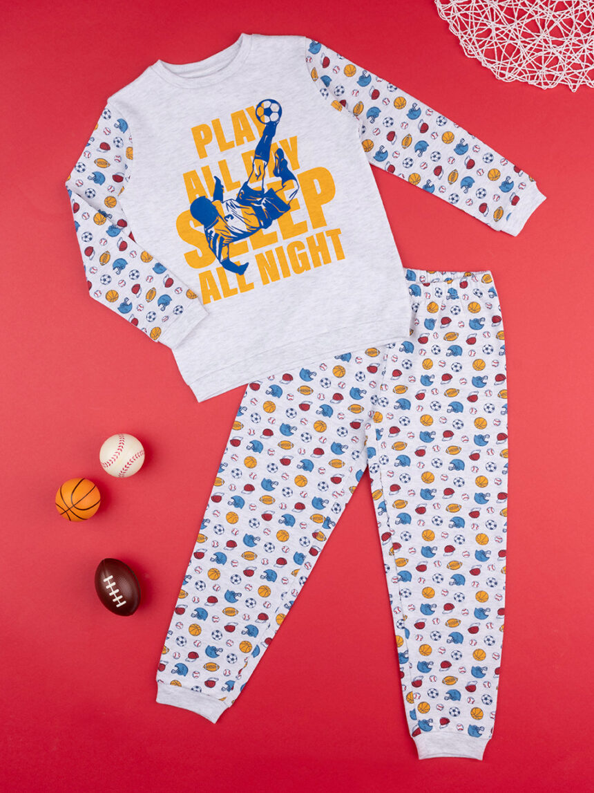 Pijama 'multi-desportivo' cinzento bebé - Prénatal