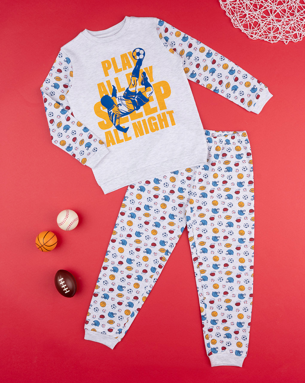 Pijama 'multi-desportivo' cinzento bebé - Prénatal
