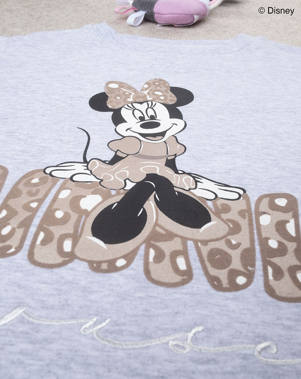 Camisola casual para raparigas "minnie" fundo cinzento claro - Prénatal