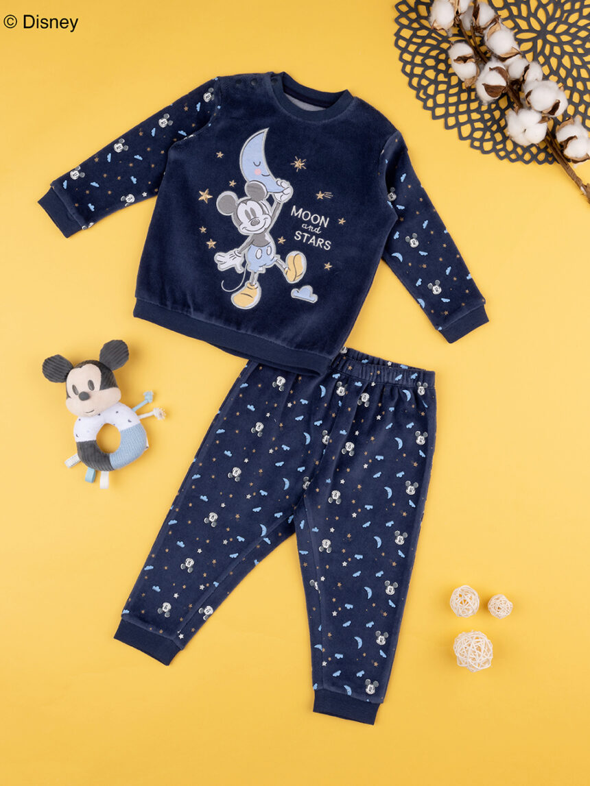 Pijama de bebé "mickey mouse" chenille - Prénatal
