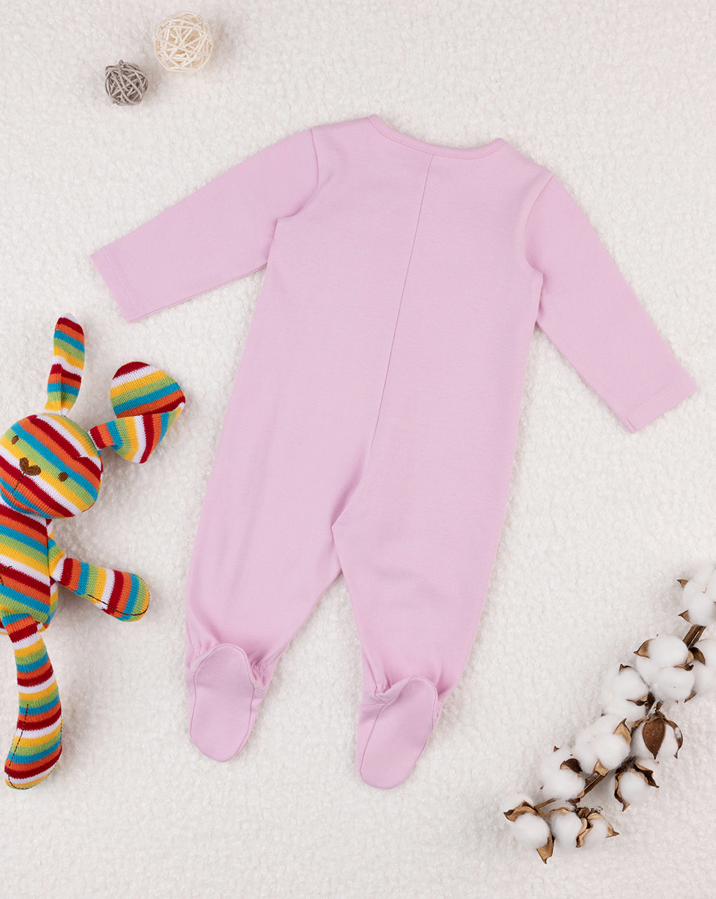 Fato de dormir cor-de-rosa para bebé - Prénatal