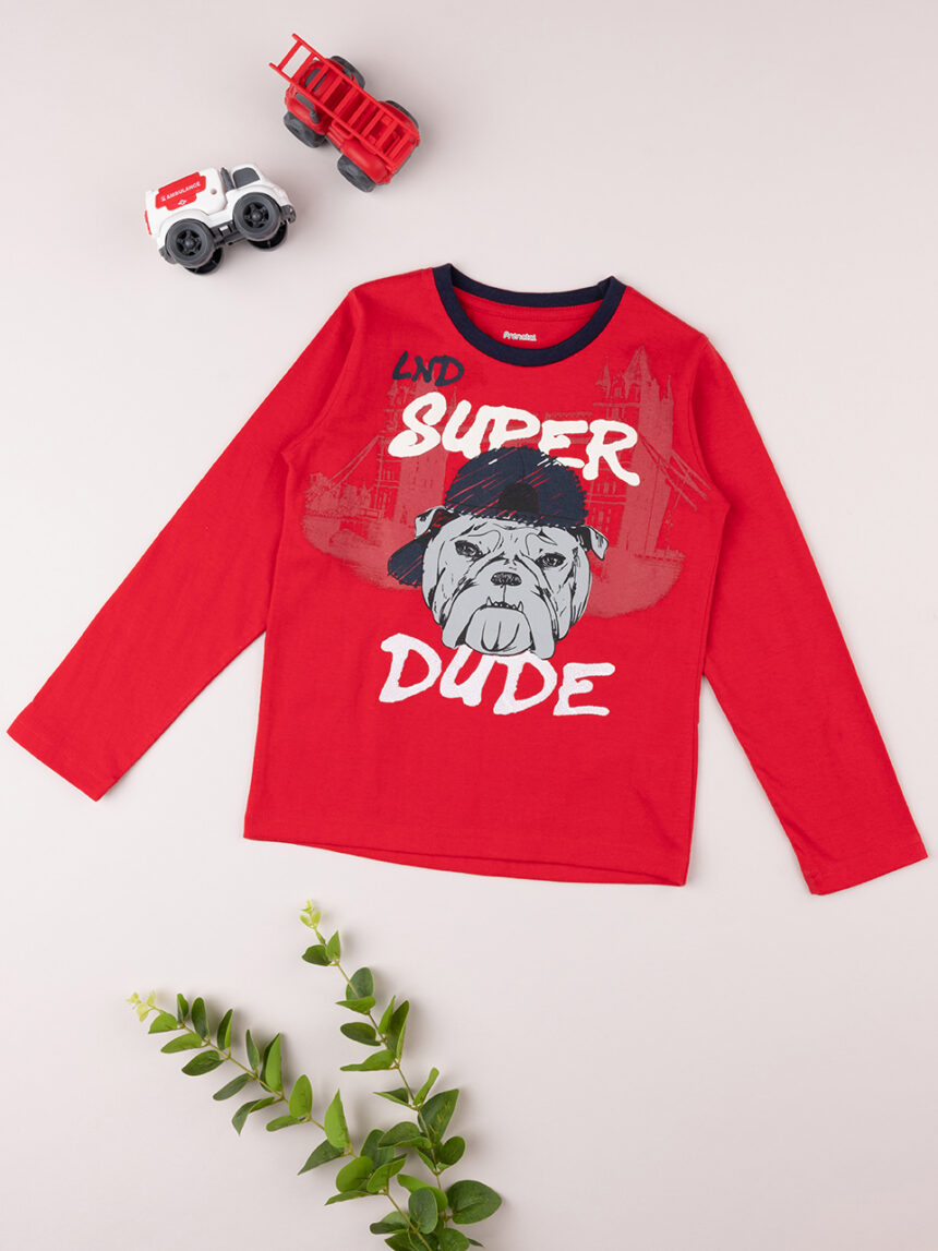 T-shirt bimbo "super dude - Prénatal