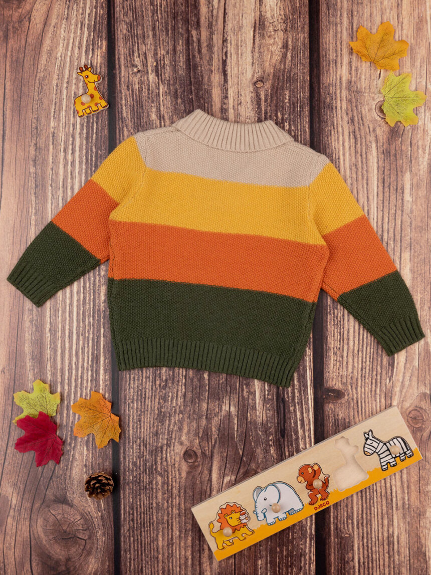 Camisola tricot infantil multicolorida - Prénatal