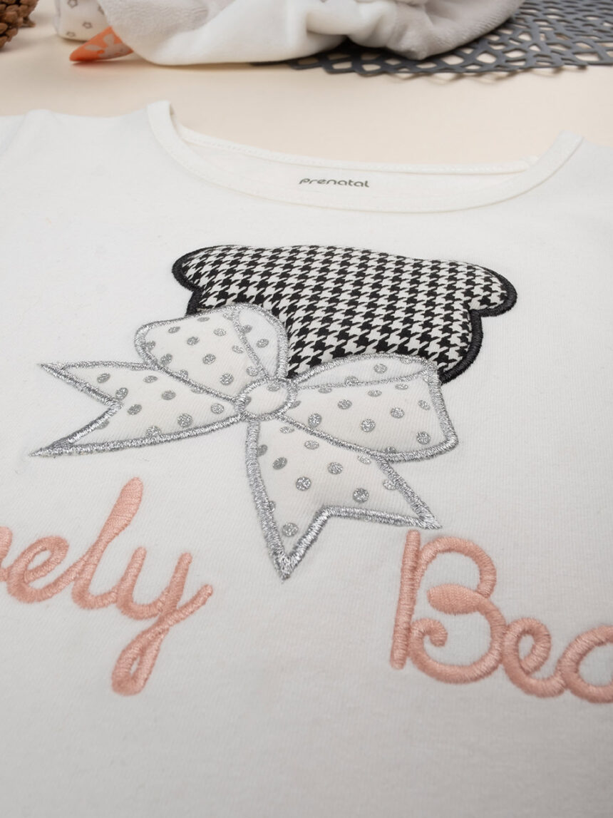 T-shirt girl "lovely bear" - Prénatal