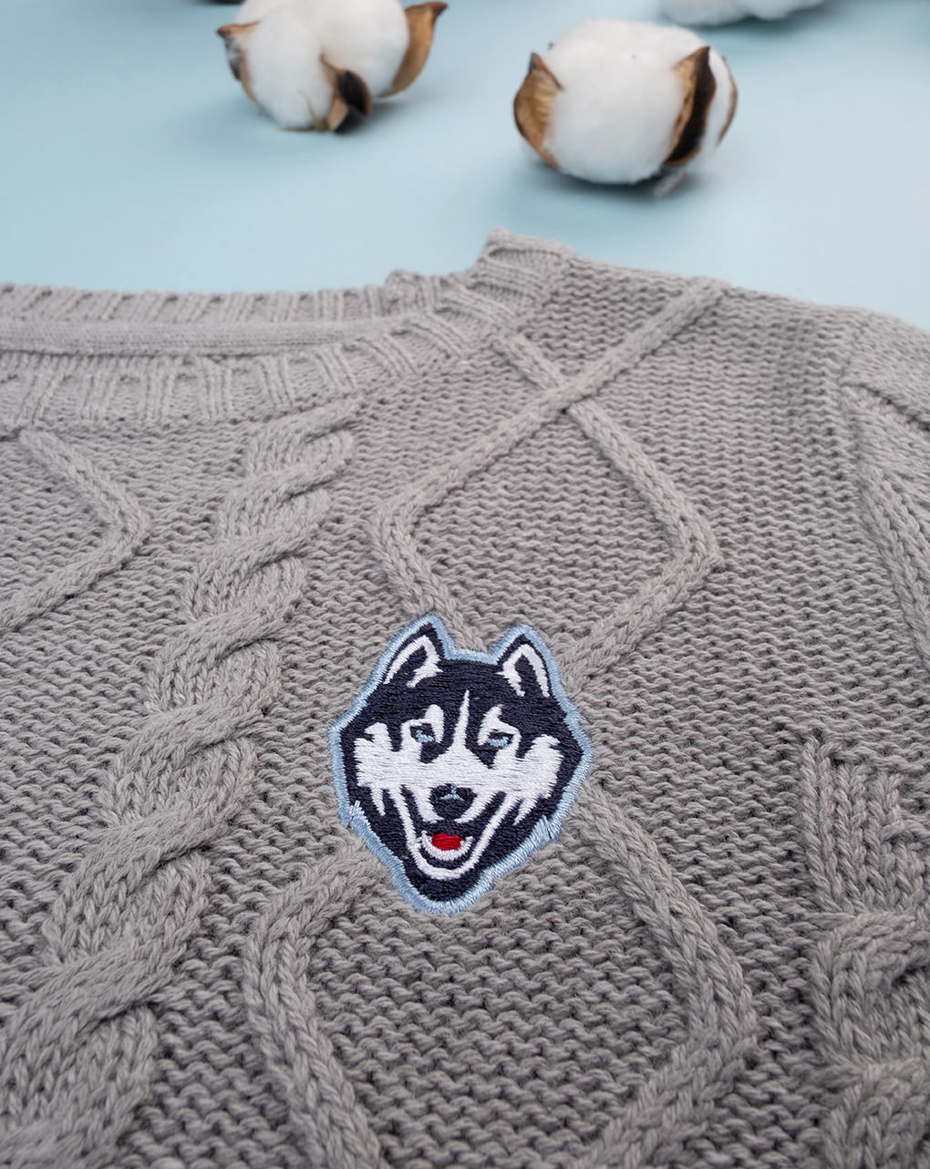 Camisola de tricot para crianças cinzentas - Prénatal