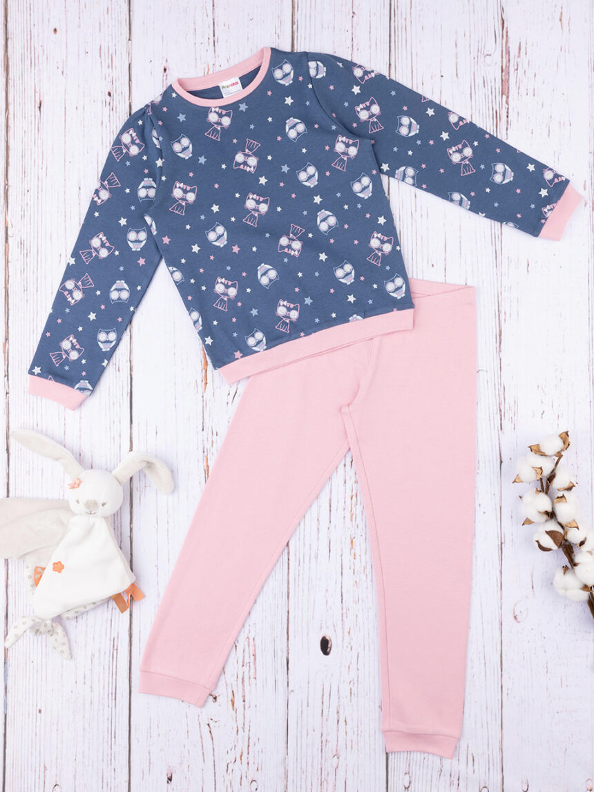 Pijama cor-de-rosa 'gatinhos' de menina - Prénatal