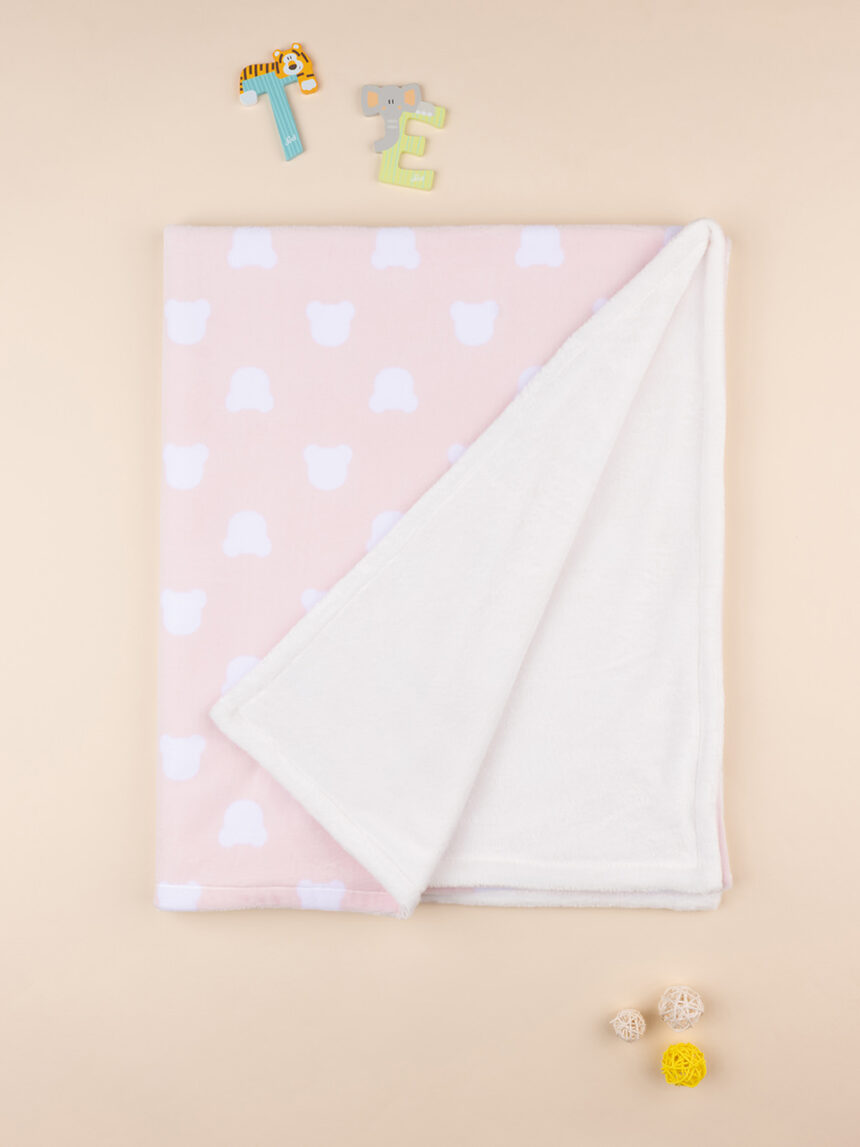 Manta de cama de lã rosa para bebé - Prénatal
