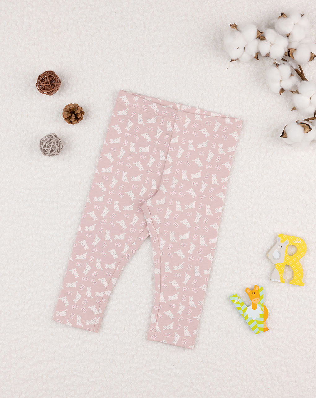 Legging felpati bimba rosa - Prénatal