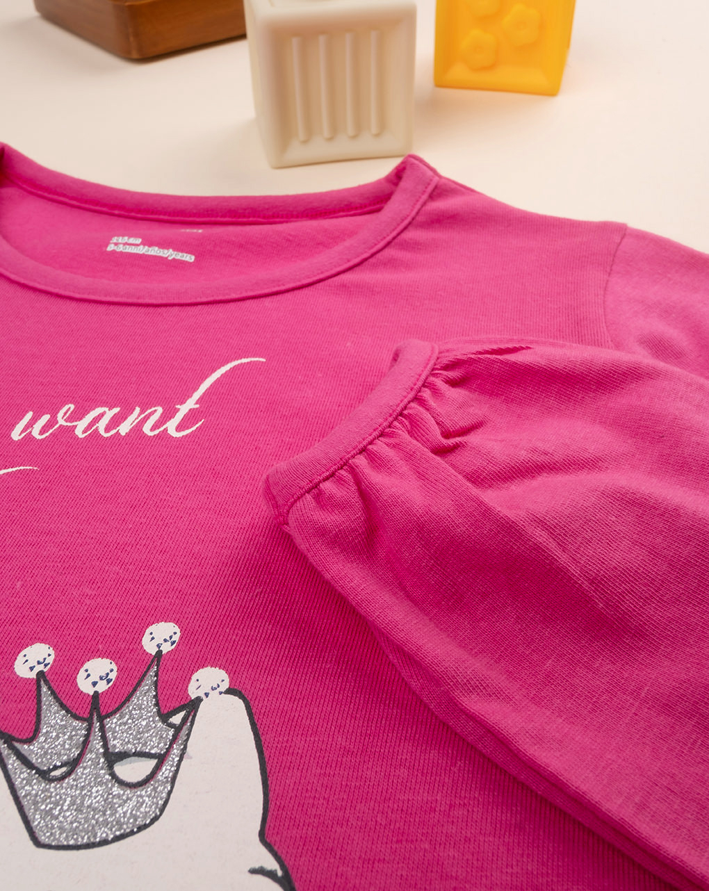 T-shirt bimba rosa "princesa - Prénatal