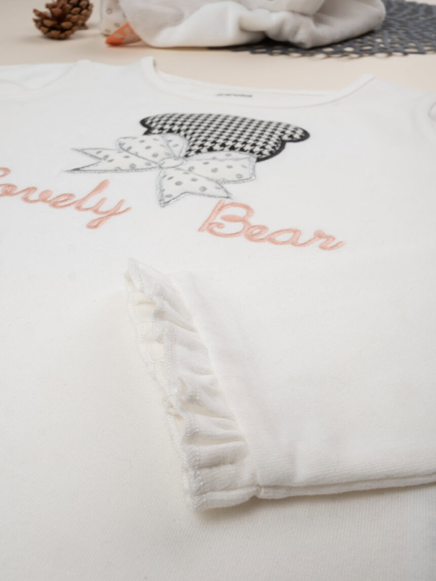 T-shirt girl "lovely bear" - Prénatal
