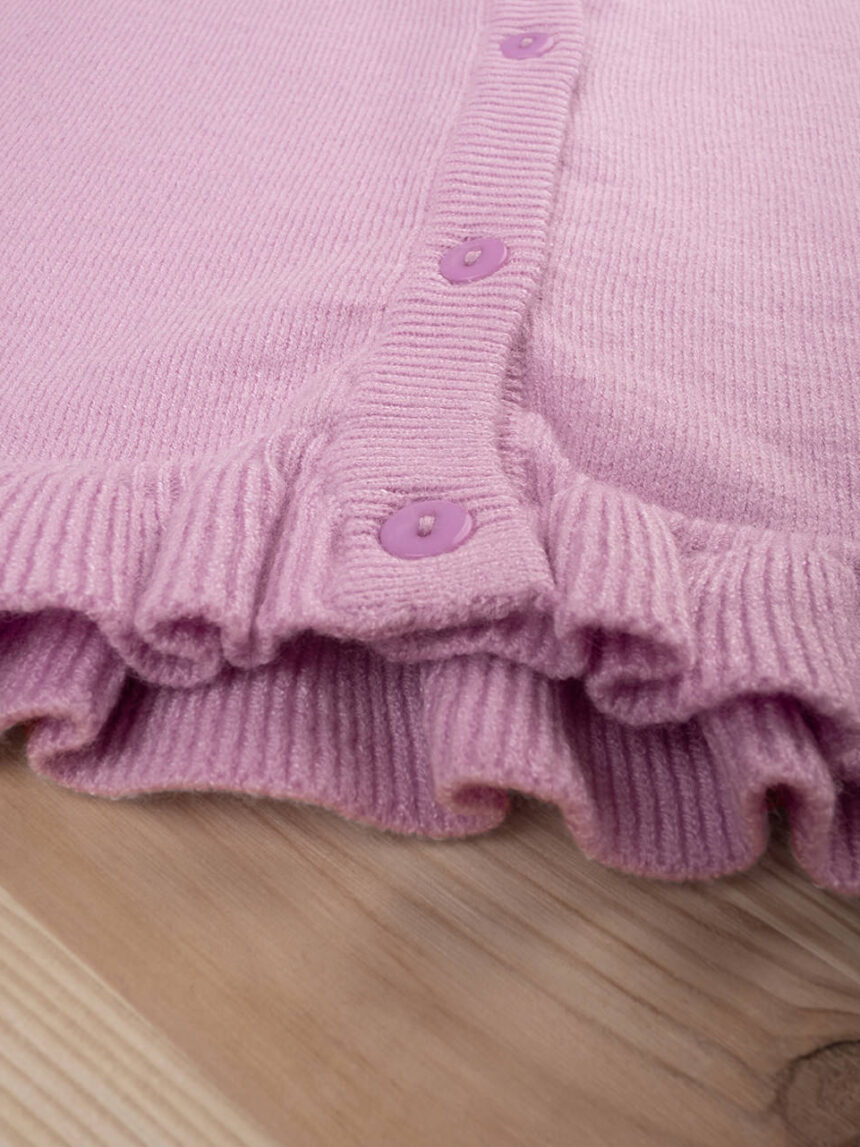 Cardigan tricot girl lilla - Prénatal
