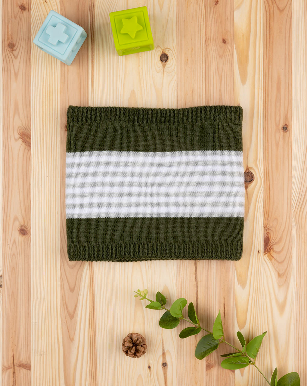 Lenço de tricot verde bebé - Prénatal