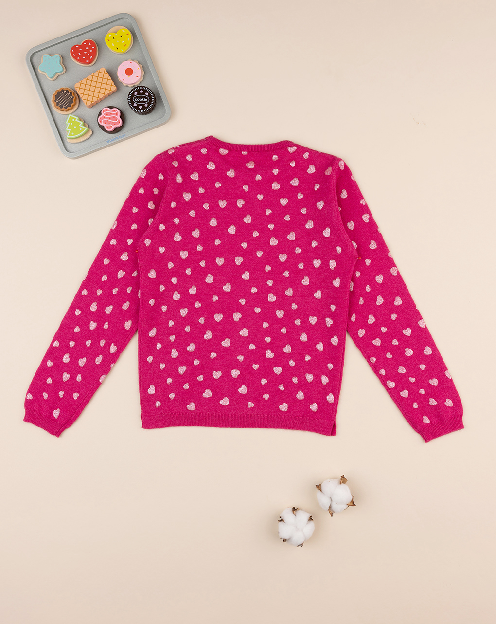 Fúcsia de camisola de tricot de rapariga - Prénatal