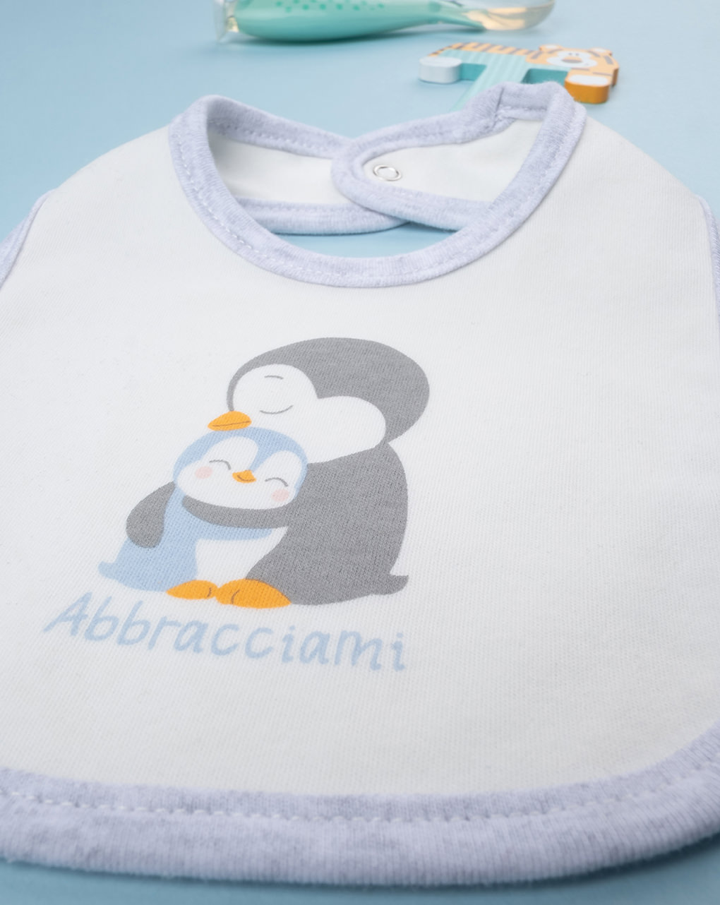 Baby bib 'pinguins - Prénatal