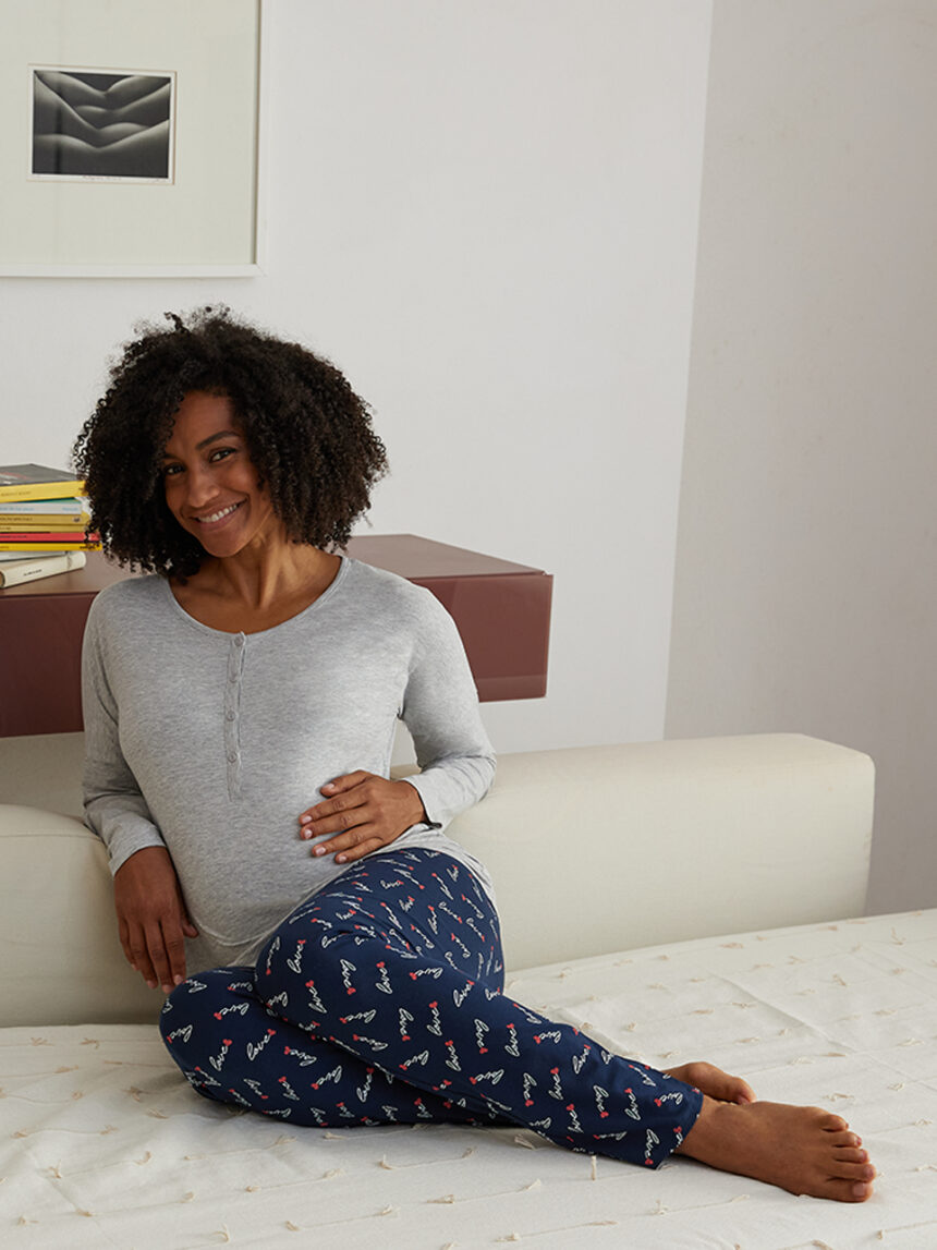 Pijama de maternidade do amor - Prénatal