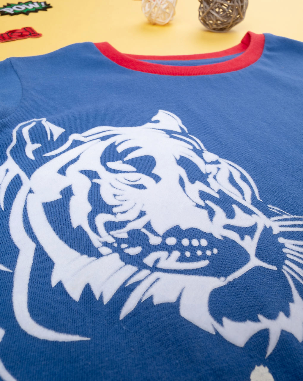 T-shirt bimbo blu "tigre" "tigre - Prénatal
