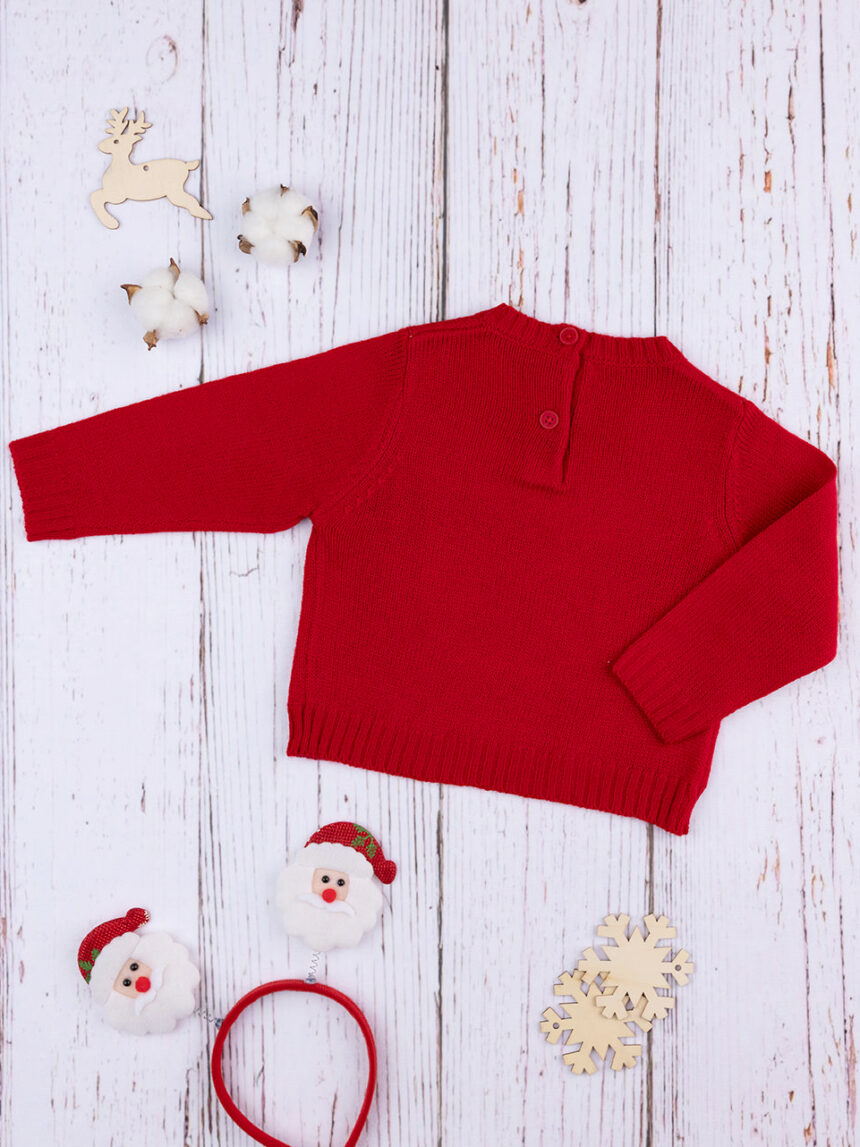 Maglia tricot bimba "feliz natal" - Prénatal