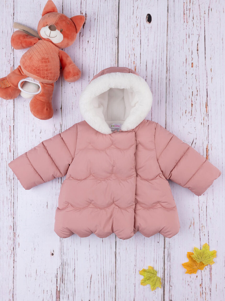Casaco de nylon de menina rosa - Prénatal