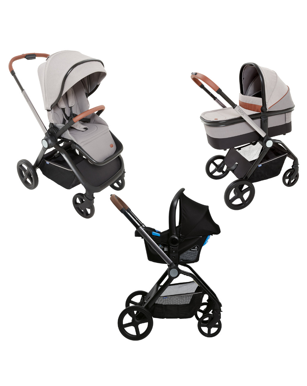Trio mysa standard silver grey - chicco - Chicco