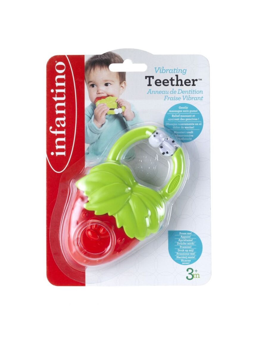 Infantino - anel de dentição de morango - Infantino