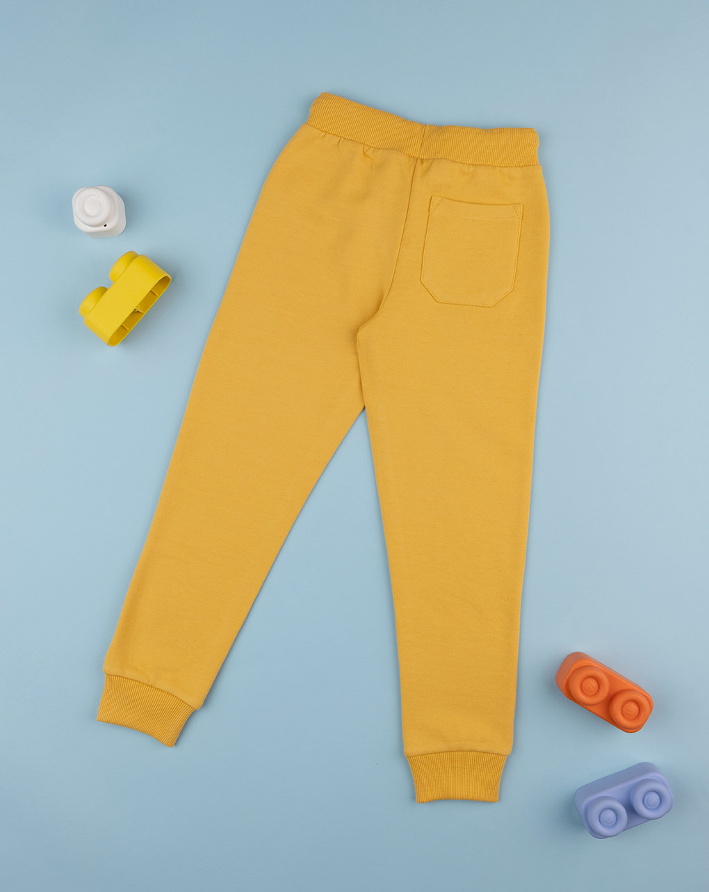 Calças de velo para crianças amarelas - Prénatal
