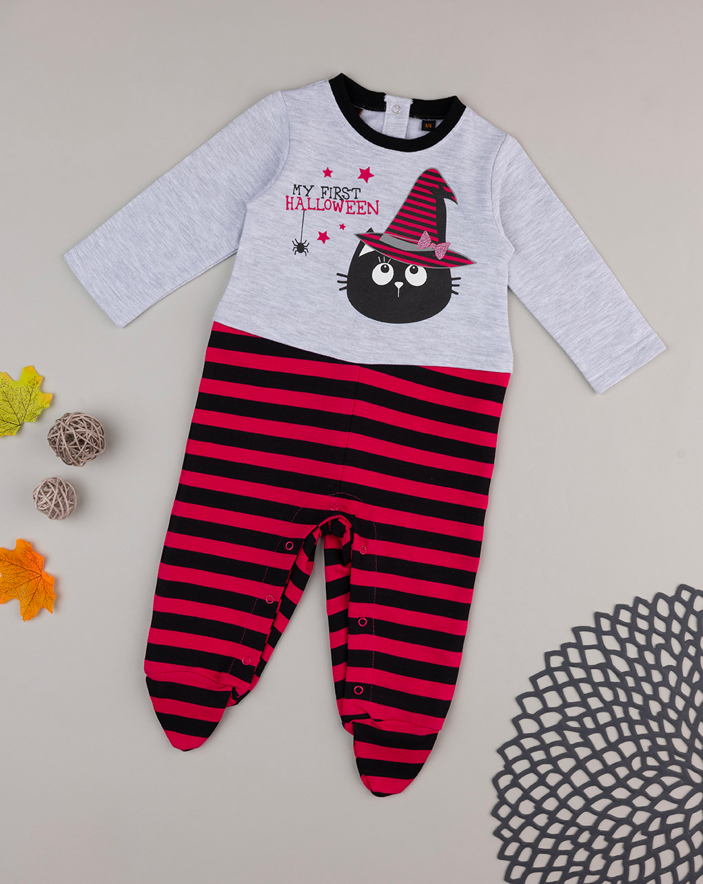 Pijama de pelúcia para bebé halloween - Prénatal