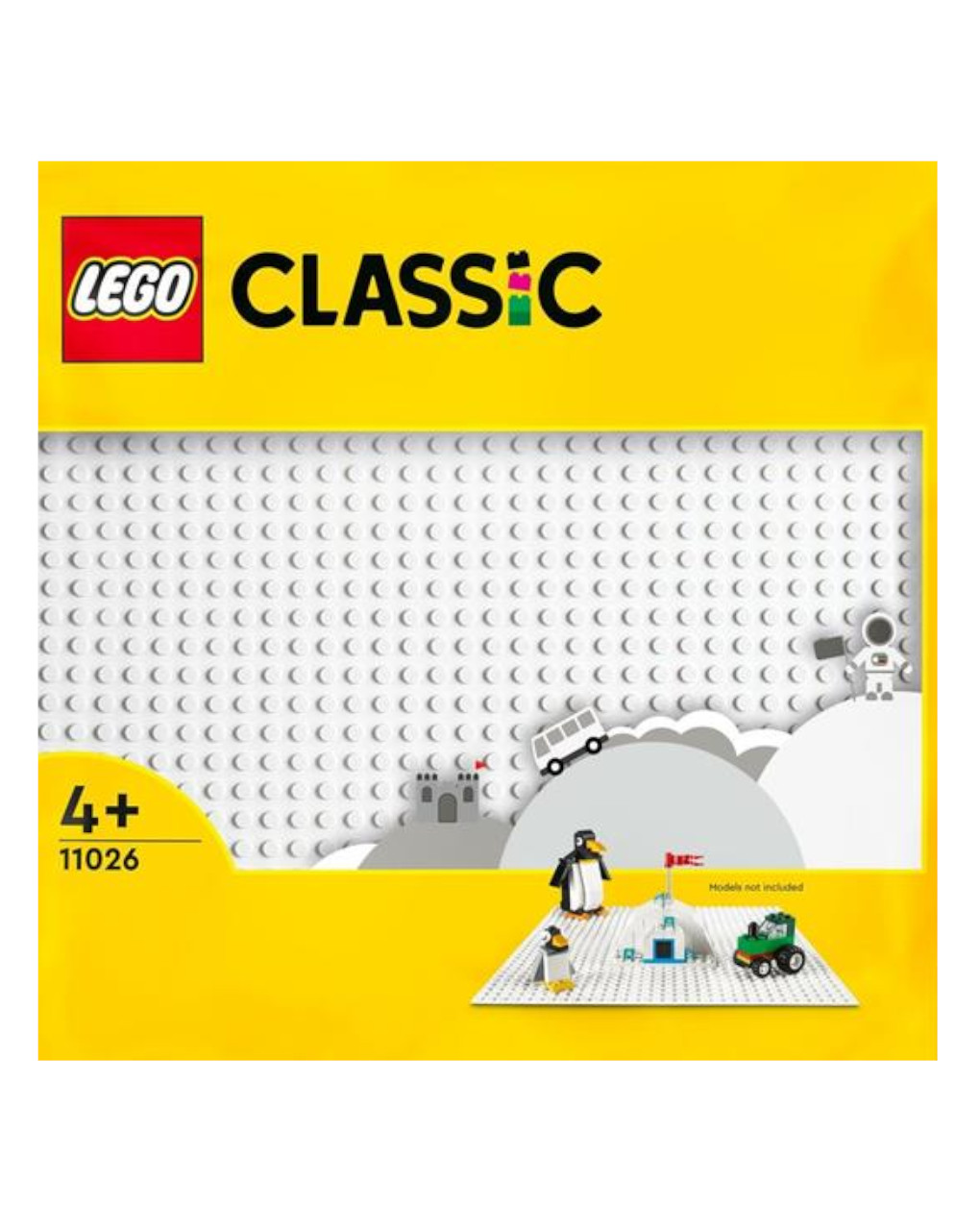 Lego classic - base branca - 11026 - LEGO