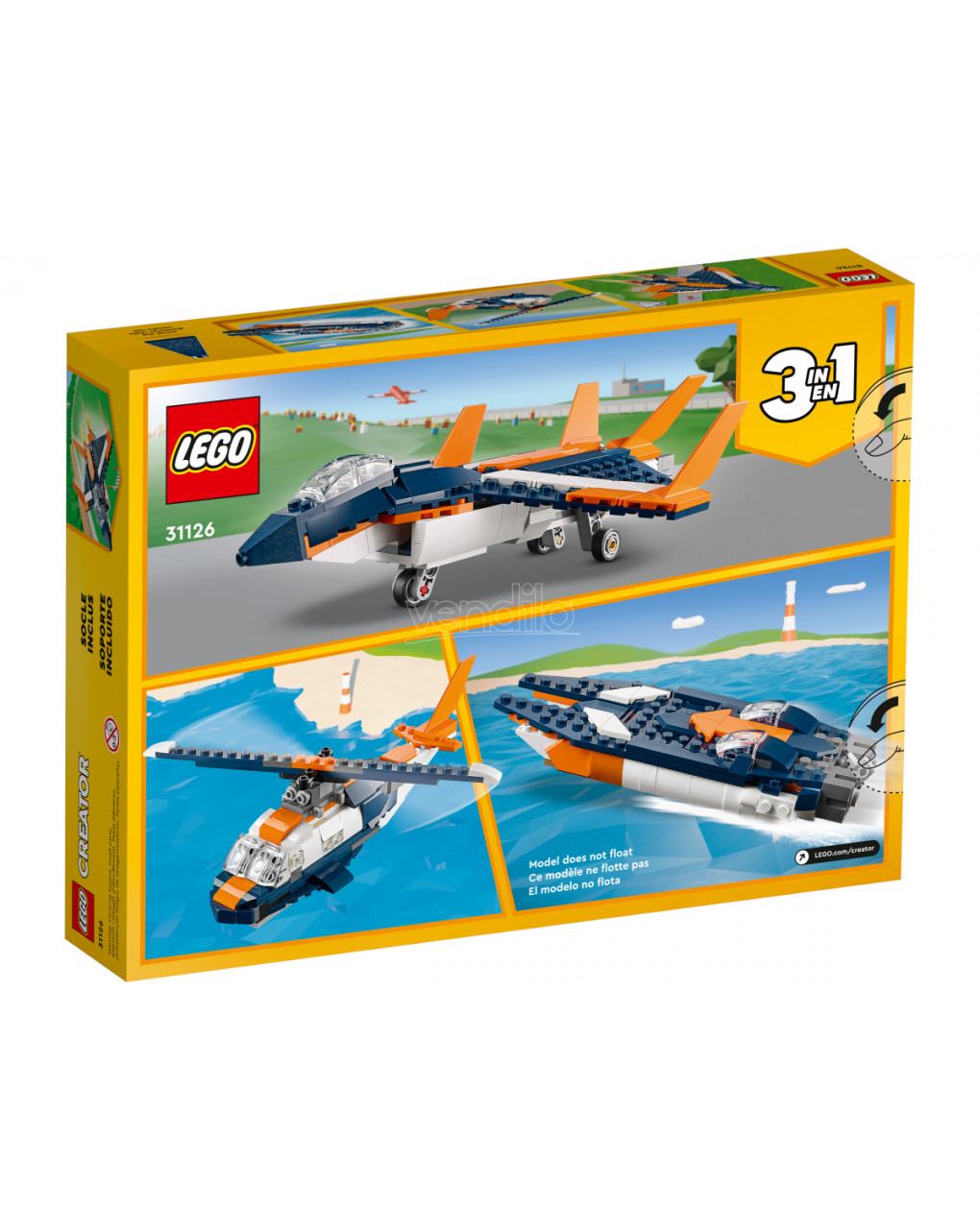 Lego creator - jacto supersónico - 31126 - LEGO