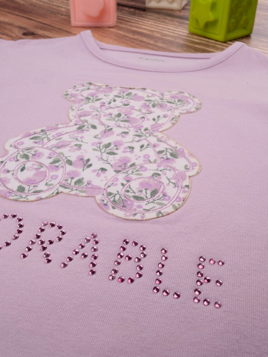 T-shirt bimba lilla "adorável - Prénatal