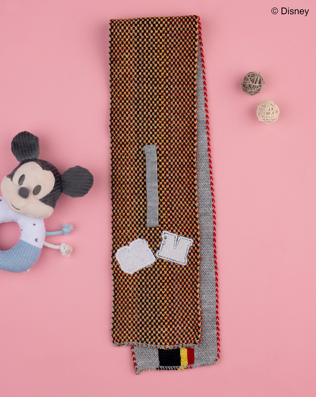 Lenço de tricot para crianças do mickey mouse - Prénatal