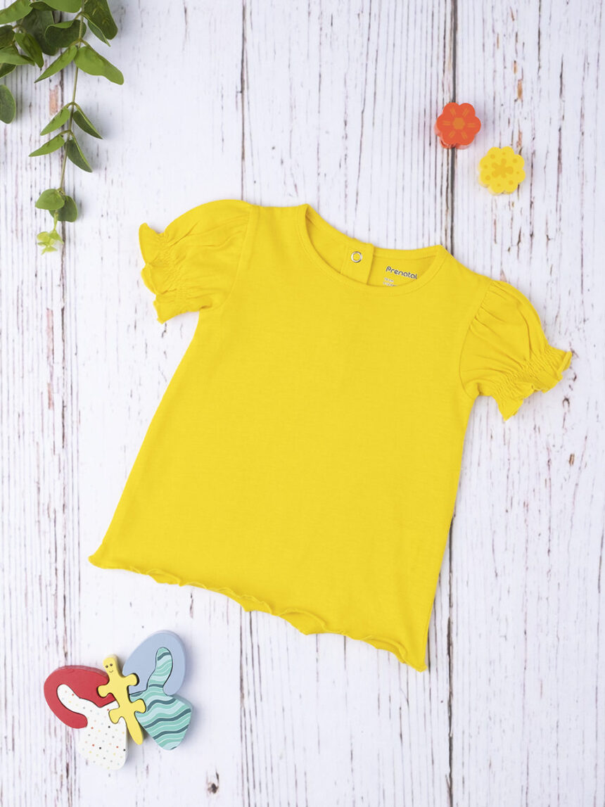 T-shirt rapariga total amarela - Prénatal