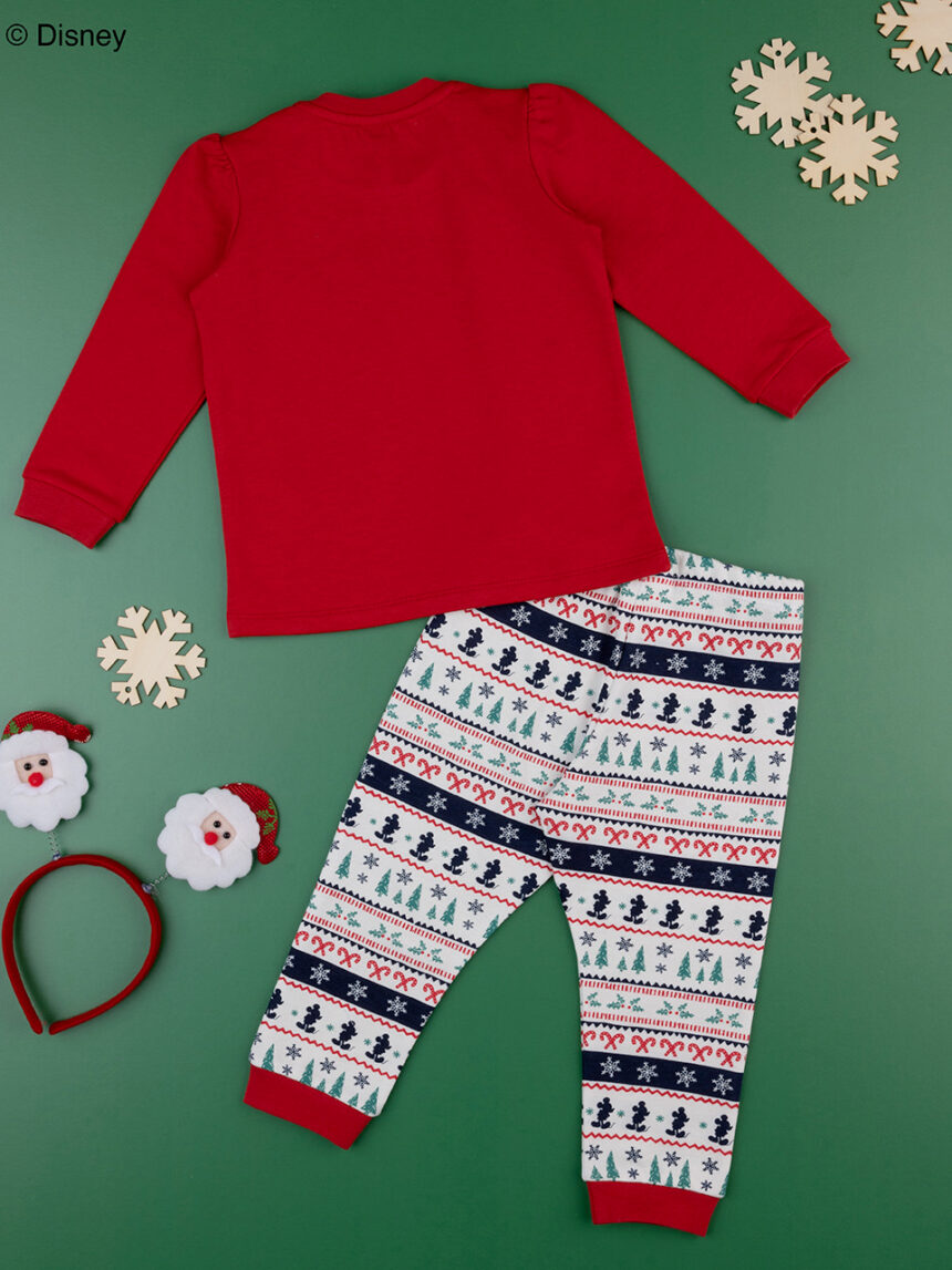 Pijama de pelúcia "minnie christmas" para bebé - Prénatal