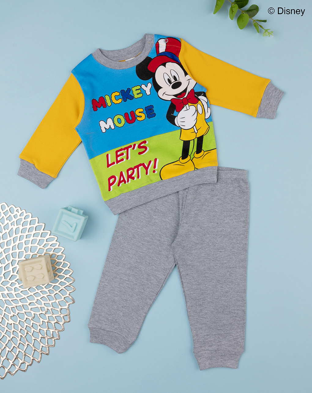 Pijama disney mickey mouse de 2 peças para rapazes - Prénatal