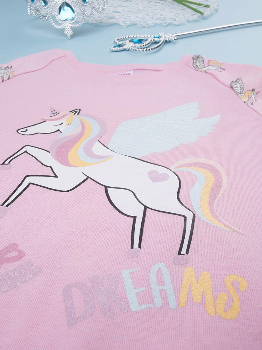 Pijama rosa 'unicórnio' de menina - Prénatal