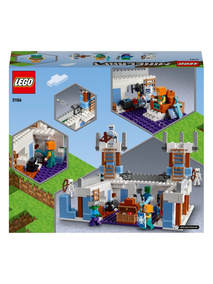 O castelo de gelo 21186 - minecraft de lego - Lego Minecraft