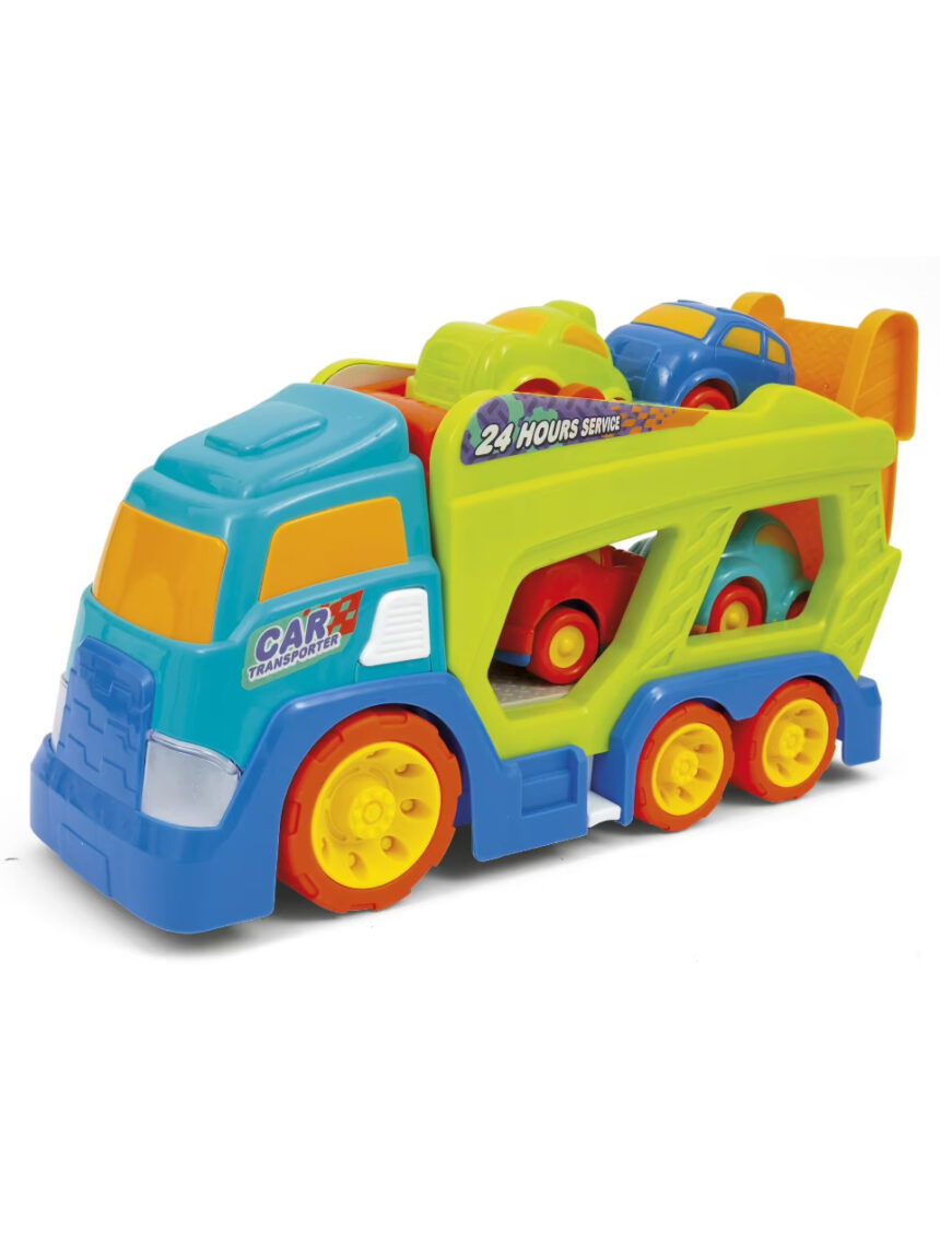 Transportadora truck sons e 4 carros incluídos - baby smile - Baby Smile
