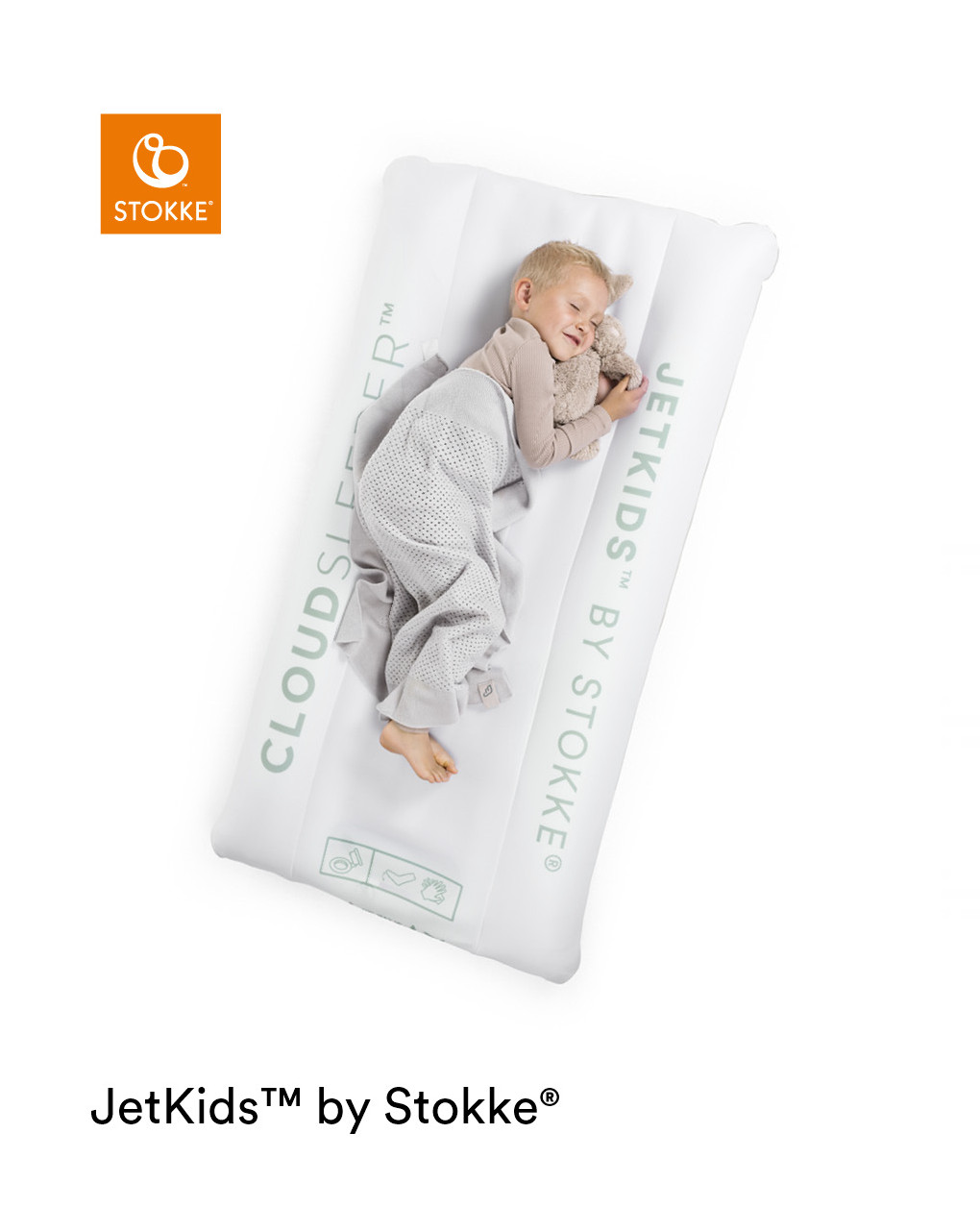 Cloudsleeper™ jetkids™ jetkids™ cama insuflável para crianças - stokke® - Stokke