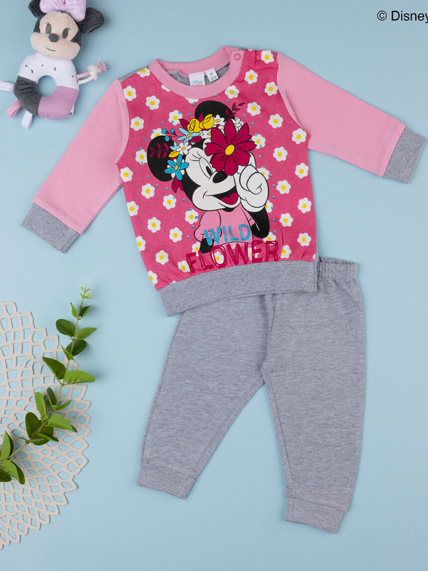 Pijama disney minnie flower de 2 peças de menina - Prénatal