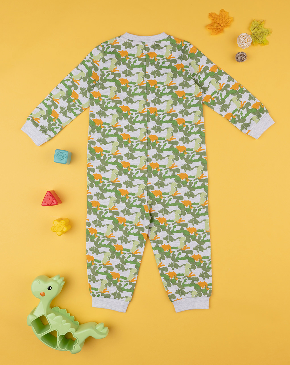 Pijama de pelúcia para bebé dino - Prénatal