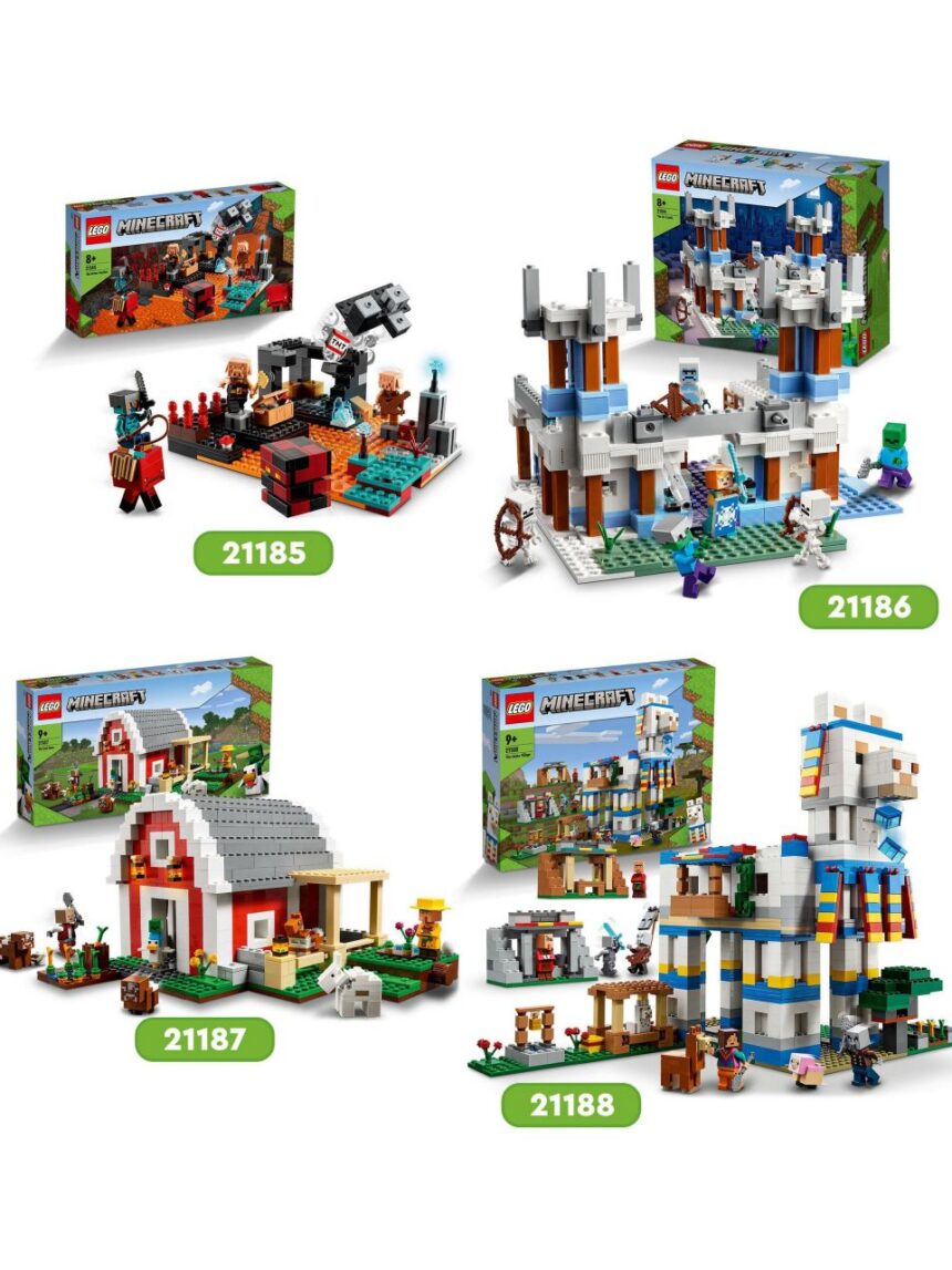 O castelo de gelo 21186 - minecraft de lego - Lego Minecraft