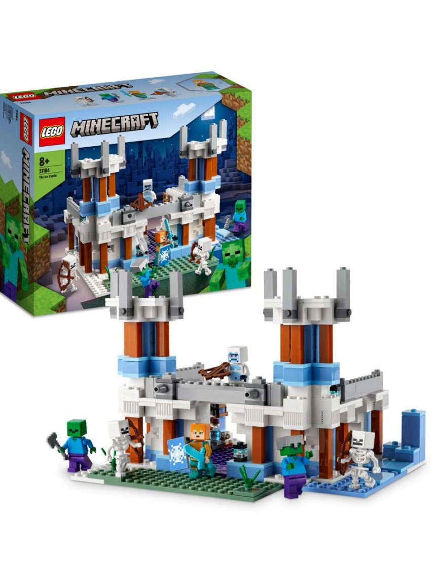 O castelo de gelo 21186 - minecraft de lego - Lego Minecraft