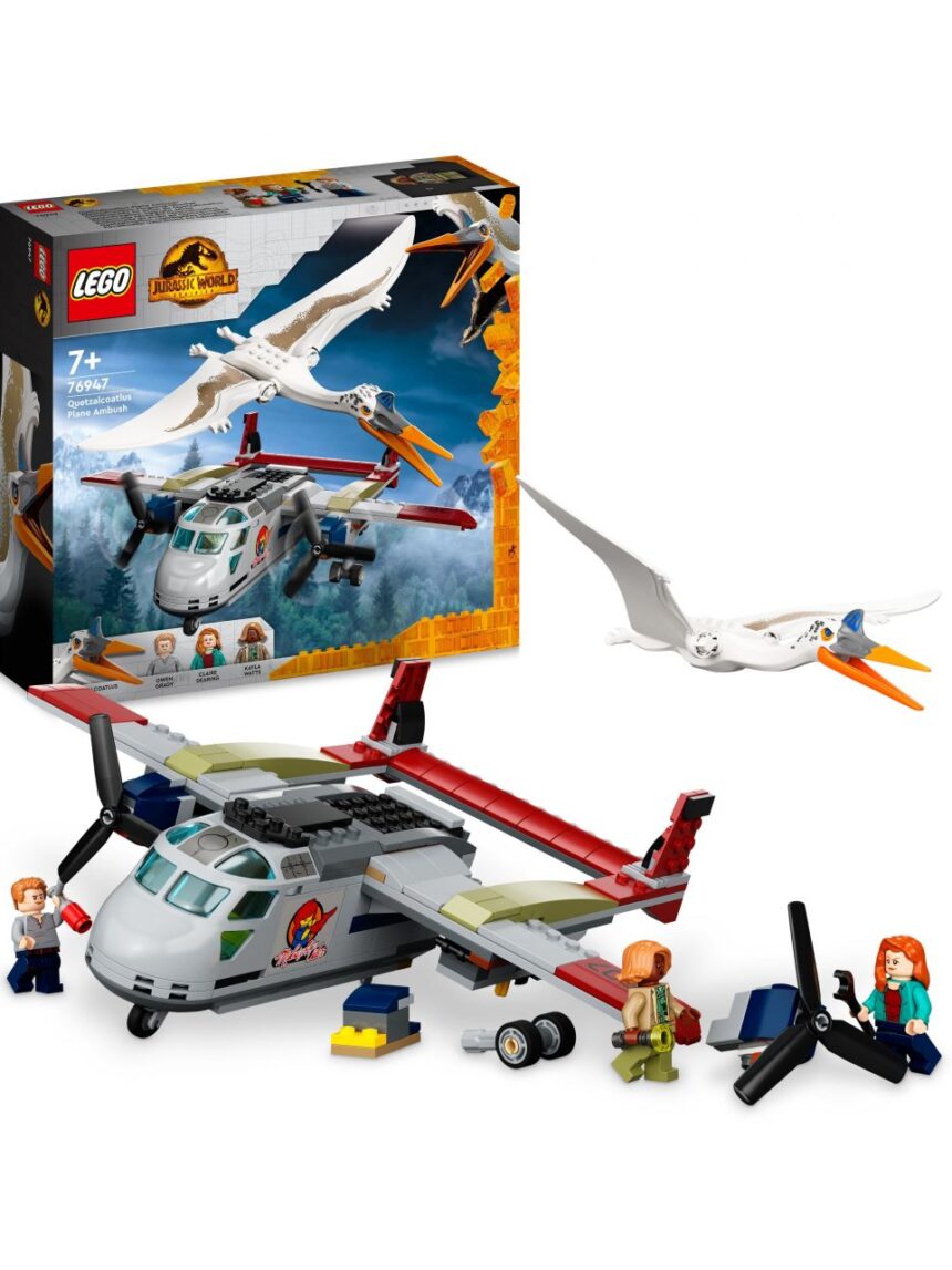 Quetzalcoatlus: emboscada aérea 76947 - mundo jurássico de lego - Lego Jurassic Park/W