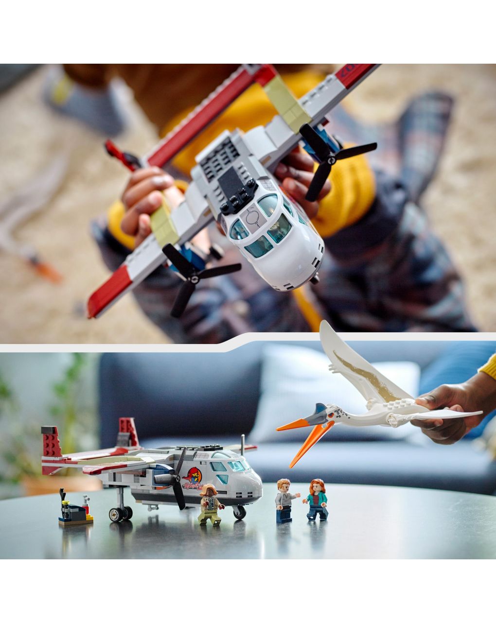 Quetzalcoatlus: emboscada aérea 76947 - mundo jurássico de lego - Lego Jurassic Park/W
