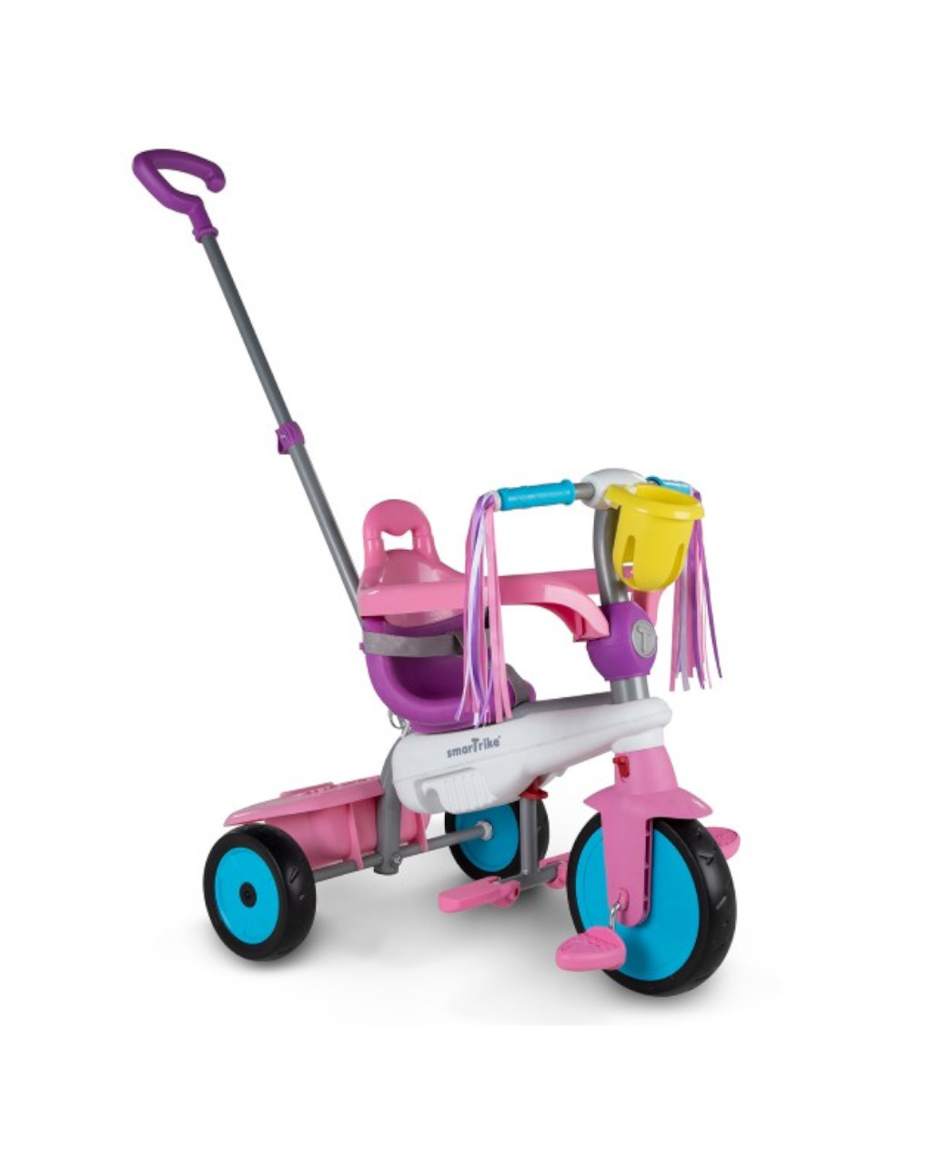 Triciclo smart trike breeze 3 em 1 rosa - Baby Smile Original