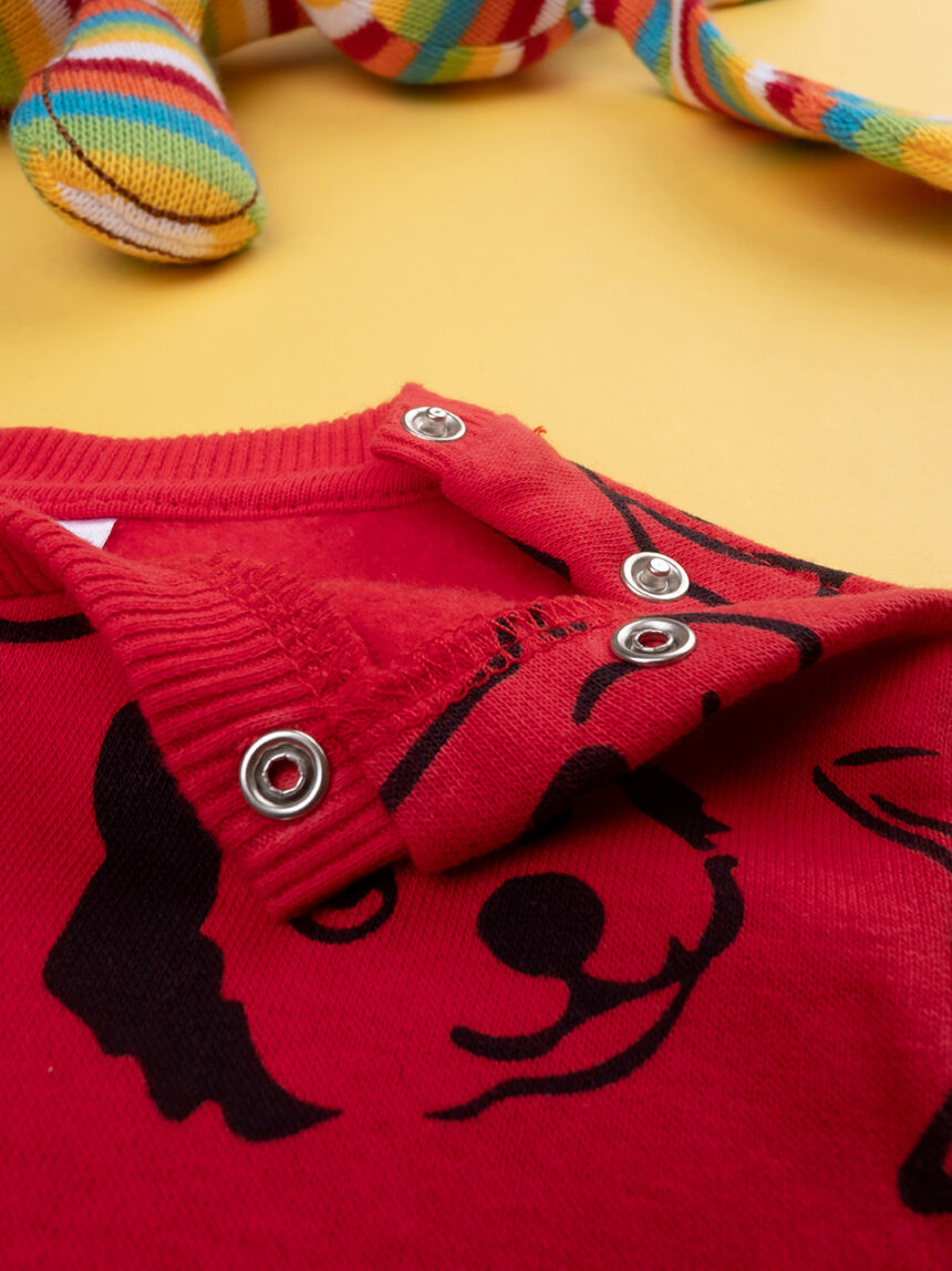 Camisola de camisola francesa vermelha para bebé - Prénatal
