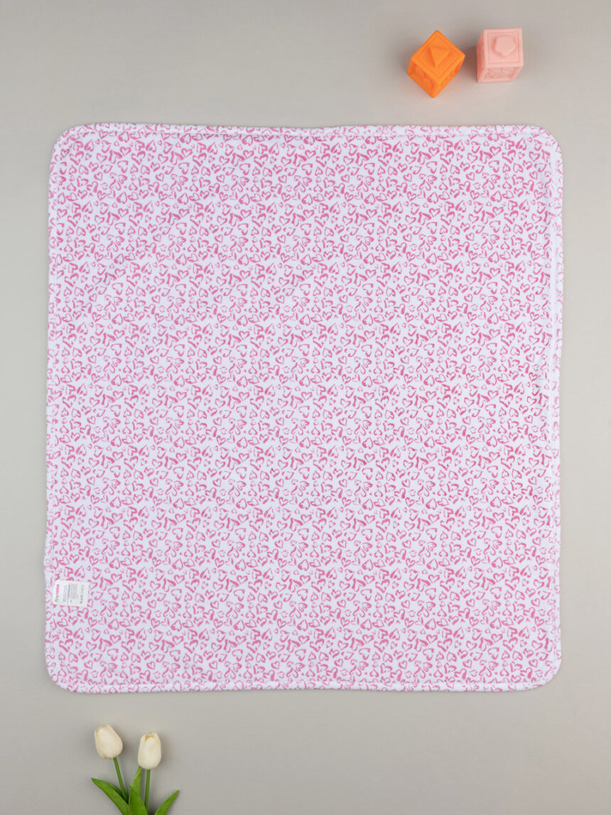 Manta de chenille rosa para bebé - Prénatal