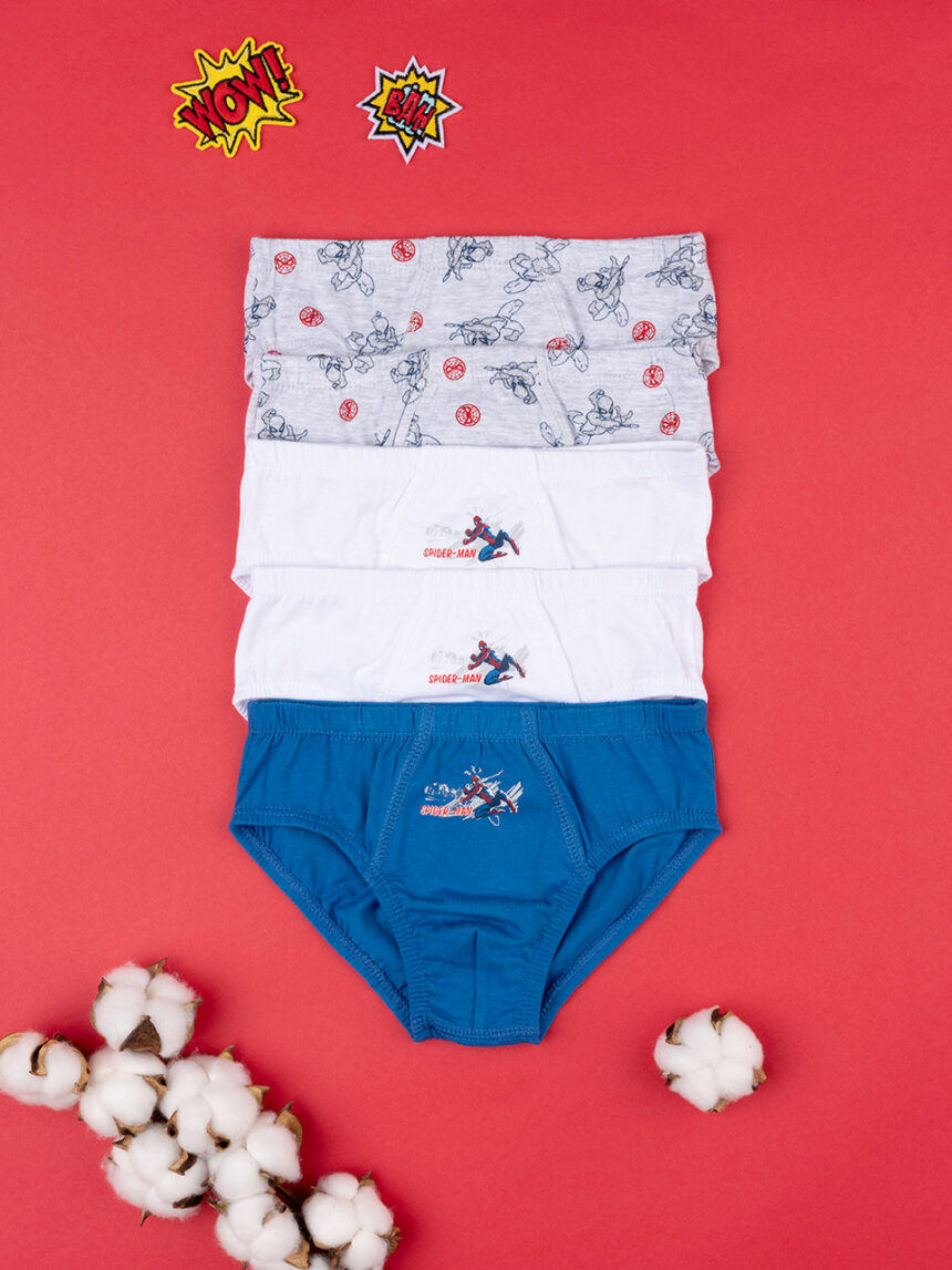 Pacote 5 slip bimbo "spiderman" - Prénatal